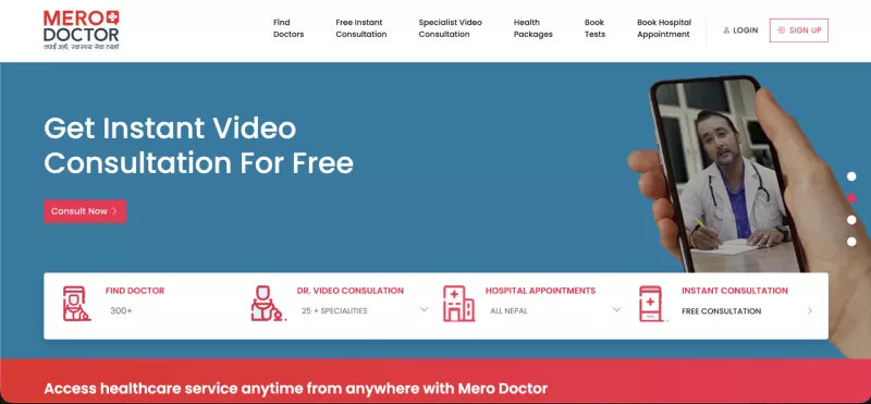 Screenshot of MeroDoctor